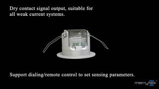 Saída de contato seco do sensor de movimento de presença inteligente