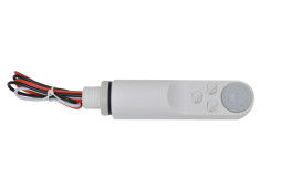 Sensor PIR com função ON/OFF montado lateralmente para altura de montagem máxima de 3 m a 6 m